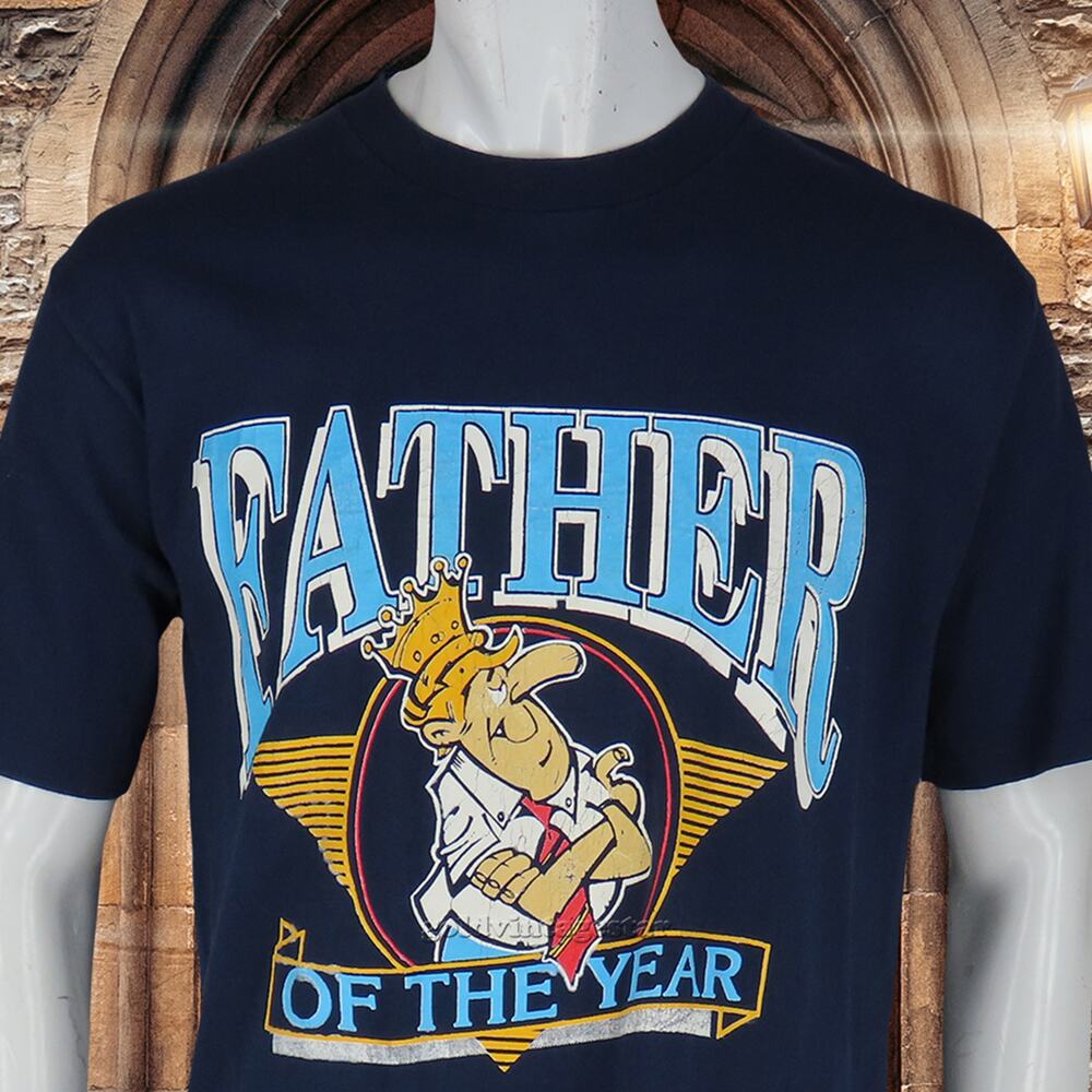 90s Vintage Father Of The Year Single Stitch Tee M